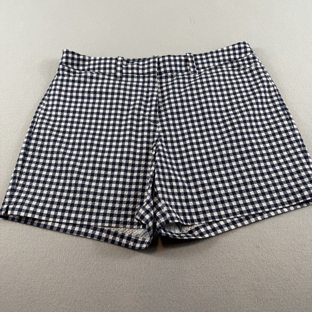Pro Tour Women's Golf Shorts Size 10 Blue White Gingham Check CoolPlay Stretch